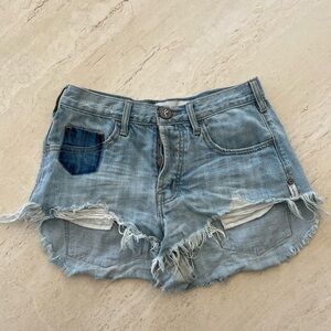 OneTeaspoon Le Wolves Cutoff Denim Shorts